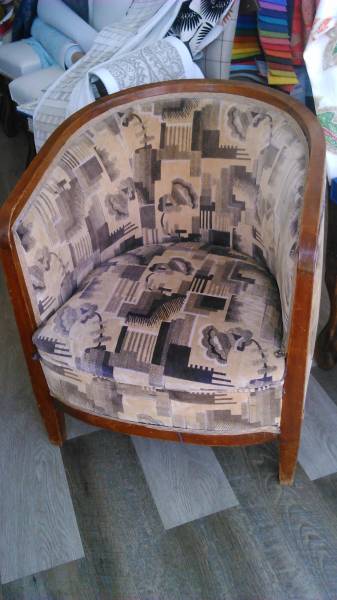 Fauteuils tonneaux années 1950