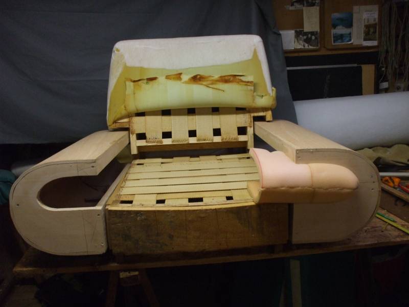 Fauteuil contemporain revisité