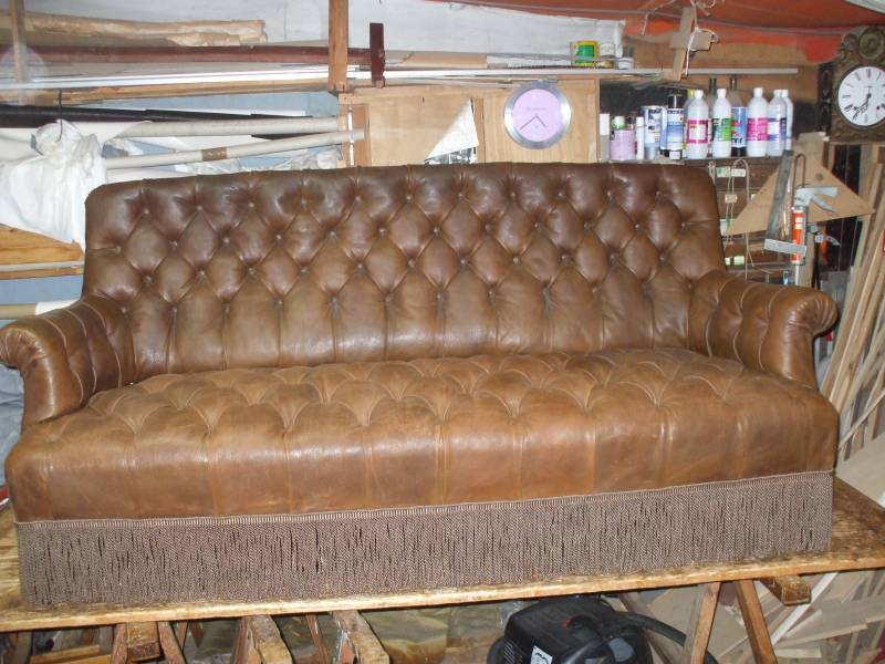 Canapé après réfection