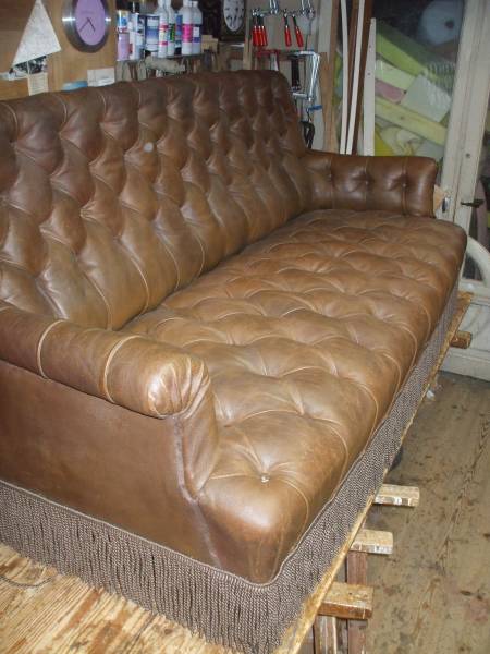 Canapé après réfection