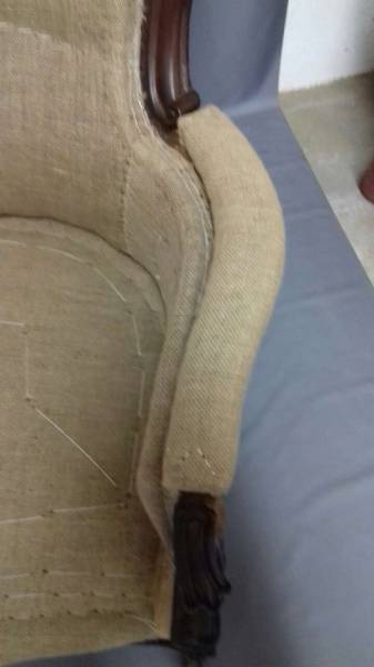 Réfection d'une bergère Napoléon III Bordeaux Chartrons proche Triangle d'Or